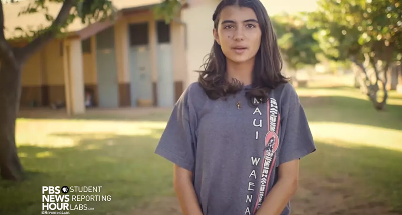Maui Waena Intermediate School Hawaii Pbs News Student Reporting