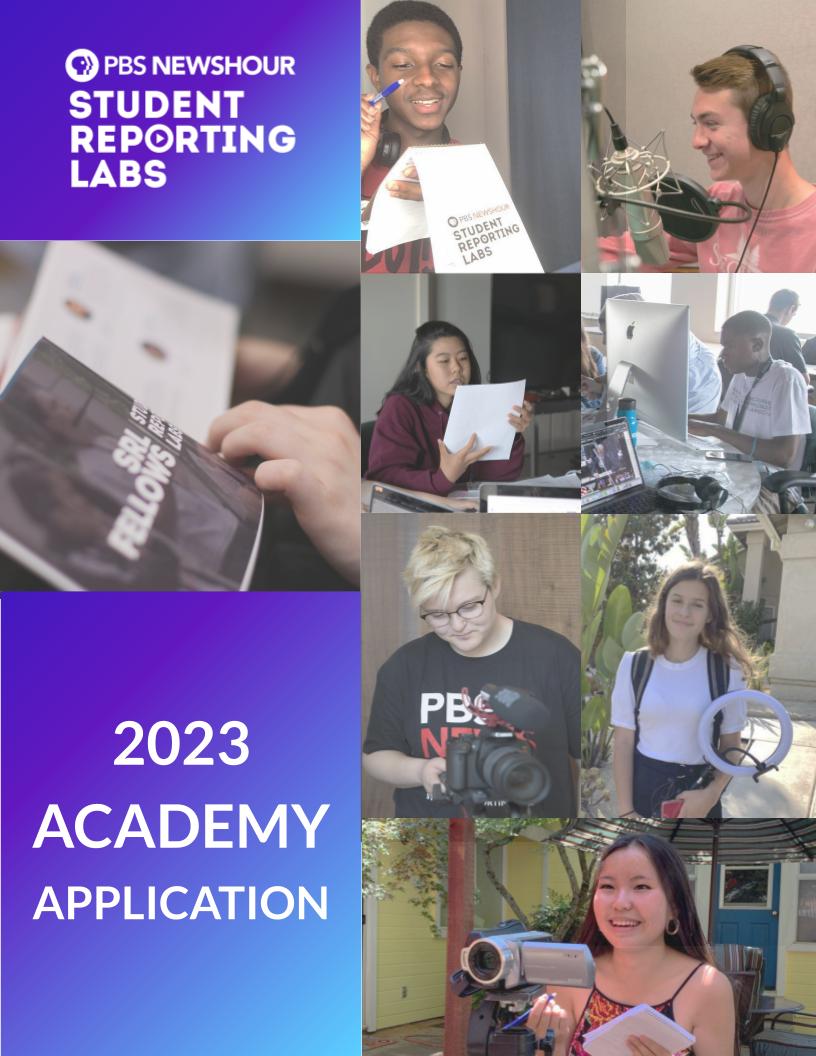 Apply Now! Don’t Miss The 2023 Student Academy In Boston! - PBS News ...